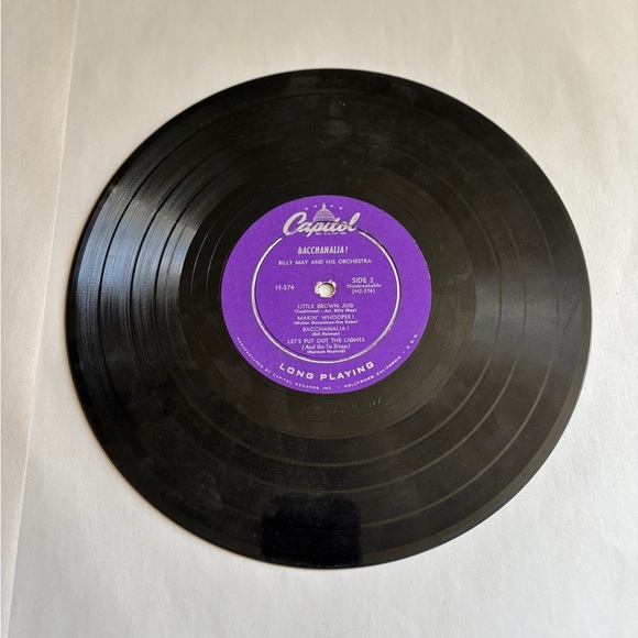 Billy May Bacchanalia! VG+ Original 10" Mono Capitol Vintage LP Record 1953 JAZZ - Picture 4 of 4